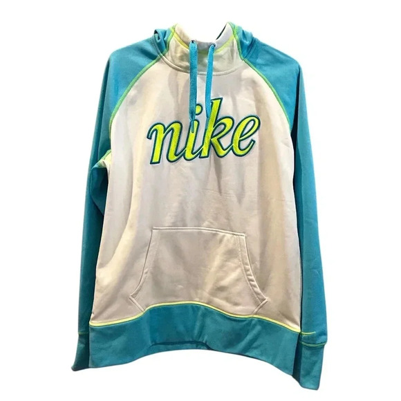 New Rare Nike White and blue sweater size L - Picture 1 of 12